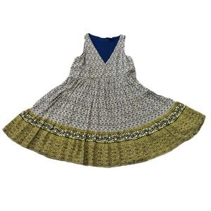 SINCERELY JULES Fit & Flare Sleeveless Dress Green Black L.